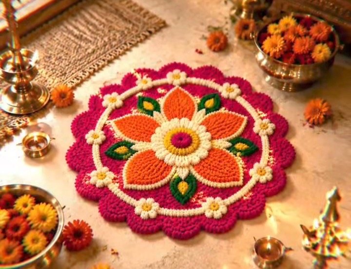 Peacock Medallion Backdrop — Ashwa Handicraft Festive Styling Inspiration